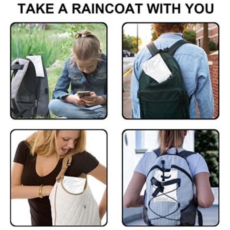 12Pcs Disposable Waterproof Ra - Emergency Poncho Rain review and price